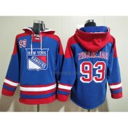 Veste a Capuche New York Rangers Mika Zibanejad Bleu