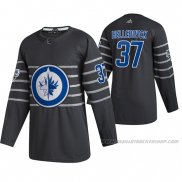 Maillot Hockey 2020 All Star Winnipeg Jets Connor Hellebuyck Authentique Gris