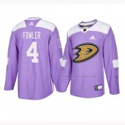 Maillot Hockey Anaheim Ducks Cam Fowler 2018 Fights Cancer Volet