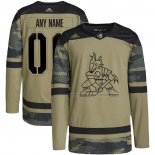 Maillot Hockey Arizona Coyotes Personnalise Military Appreciation Team Authentique Practice Camouflage