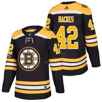 Maillot Hockey Boston Bruins David Backes Domicile Authentique 2018 Noir