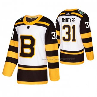 Maillot Hockey Boston Bruins Zane Mcintyre 2019 Winter Classic Blanc