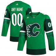 Maillot Hockey Calgary Flames 2023 St. Patrick's Day Authentique Personnalise Vert