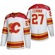 Maillot Hockey Calgary Flames Austin Czarnik 2019 Heritage Classic Authentique Blanc