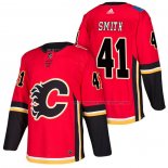 Maillot Hockey Calgary Flames Mike Smith Domicile Authentique 2018 Rouge