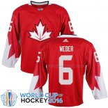 Maillot Hockey Canada Shea Weber 2016 World Cup Rouge