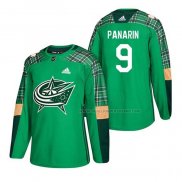 Maillot Hockey Columbus Blue Jackets Artemi Panarin 2018 Dia de San Patricio Vert