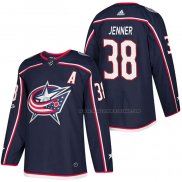 Maillot Hockey Columbus Blue Jackets Boone Jenner Authentique Domicile 2018 Bleu