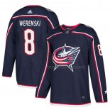 Maillot Hockey Columbus Blue Jackets Zach Werenski Domicile Bleu