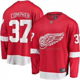 Maillot Hockey Detroit Red Wings J.T. Compher Domicile Breakaway Rouge