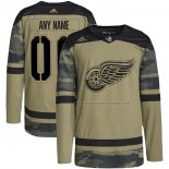 Maillot Hockey Detroit Red Wings Personnalise Military Appreciation Team Authentique Practice Camouflage