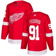 Maillot Hockey Detroit Red Wings Sergei Fedorov Domicile Authentique Rouge