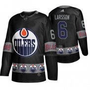 Maillot Hockey Edmonton Oilers Adam Larsson Breakaway Noir