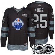 Maillot Hockey Edmonton Oilers Darnell Nurse 1917-2017 100th Anniversaire Noir