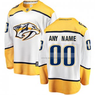 Maillot Hockey Enfant Nashville Predators Personnalise Exterieur Blanc