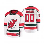 Maillot Hockey Enfant New Jersey Devils Personnalise Alterner Breakaway Blanc