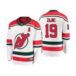 Maillot Hockey Enfant New Jersey Devils Travis Zajac Alterner Breakaway Blanc