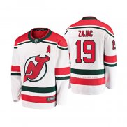 Maillot Hockey Enfant New Jersey Devils Travis Zajac Alterner Breakaway Blanc