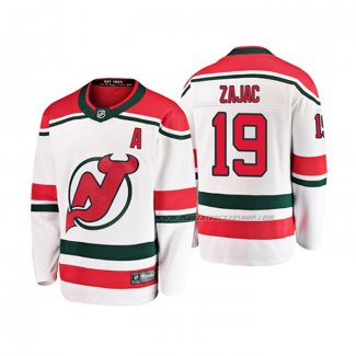 Maillot Hockey Enfant New Jersey Devils Travis Zajac Alterner Breakaway Blanc