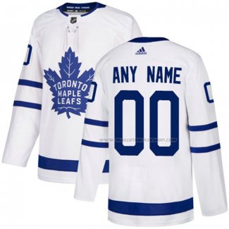 Maillot Hockey Enfant Toronto Maple Leafs Personnalise Exterieur Blanc