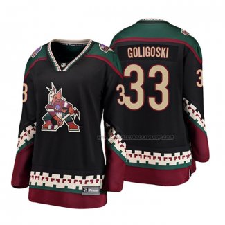 Maillot Hockey Femme Arizona Coyotes Alex Goligoski Heritage Alterner Breakaway Noir