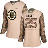 Maillot Hockey Femme Boston Bruins Brandon Carlo Authentique 2017 Veterans Day Camouflage