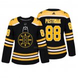 Maillot Hockey Femme Boston Bruins David Pastrnak Authentique Joueur Noir