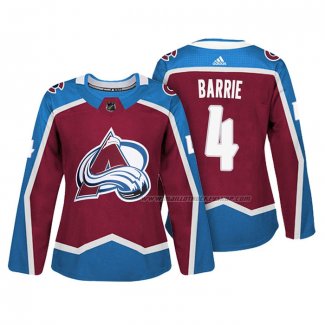 Maillot Hockey Femme Colorado Avalanche Tyson Barrie Authentique Joueur Maroon