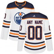 Maillot Hockey Femme Edmonton Oilers Exterieur Personnalise Blanc