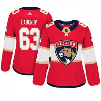 Maillot Hockey Femme Florida Panthers Evgenii Dadonov Authentique Joueur Rouge