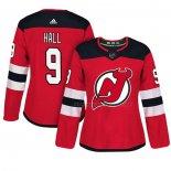 Maillot Hockey Femme New Jersey Devils Taylor Hall Authentique Joueur Rouge