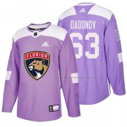 Maillot Hockey Florida Panthers Evgenii Dadonov 2018 Fights Cancer Volet