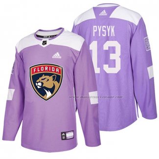 Maillot Hockey Florida Panthers Mark Pysyk 2018 Fights Cancer Volet