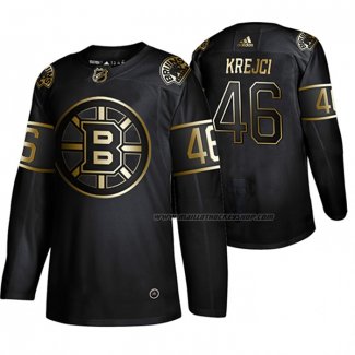 Maillot Hockey Golden Edition Boston Bruins David Krejci Authentique Noir