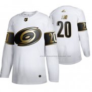 Maillot Hockey Golden Edition Carolina Hurricanes Sebastian Aho Authentique Blanc