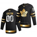 Maillot Hockey Golden Edition Toronto Maple Leafs Personnalise Limited Authentique 2020-21 Noir