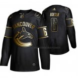 Maillot Hockey Golden Edition Vancouver Canucks Brock Boeser Authentique Noir