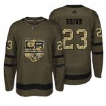 Maillot Hockey Los Angeles Kings Dustin Brown Salute To Service Vert Militar