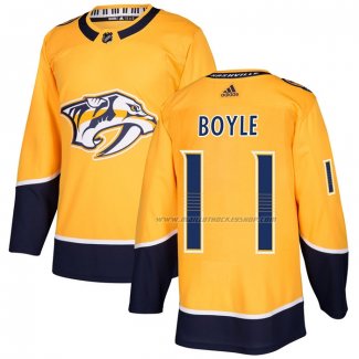 Maillot Hockey Nashville Predators Brian Boyle Domicile Authentique Jaune