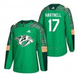 Maillot Hockey Nashville Predators Scott Hartnell 2018 Dia de San Patricio Vert