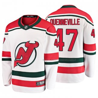 Maillot Hockey New Jersey Devils John Quenneville Alterner Breakaway Blanc