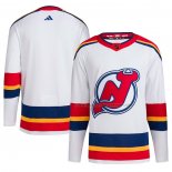 Maillot Hockey New Jersey Devils Reverse Retro Authentique Blank Blanc