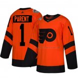 Maillot Hockey Philadelphia Flyers Bernie Parent Authentique 2019 Stadium Series Orange
