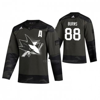 Maillot Hockey Pittsburgh Penguins Brent Burns Authentique 2019 Veterans Day Camouflage