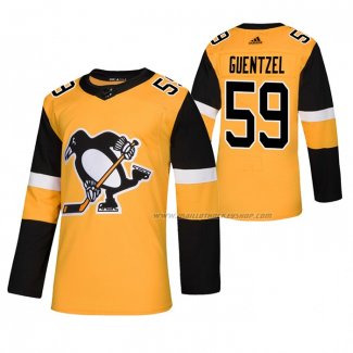 Maillot Hockey Pittsburgh Penguins Jake Guentzel Alterner Authentique Or