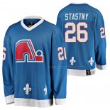 Maillot Hockey Quebec Nordiques Peter Stastny Heritage Vintage Replica Bleu