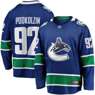 Maillot Hockey Vancouver Canucks Vasily Podkolzin Domicile Premier Breakaway Bleu