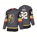 Maillot Hockey Vegas Golden Knights Tomas Nosek Steel Authentique Domicile Joueur 2018 Gris