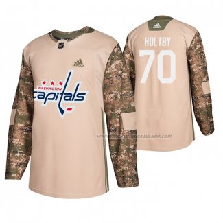 Maillot Hockey Washington Capitals Braden Holtby Veterans Day Camouflage