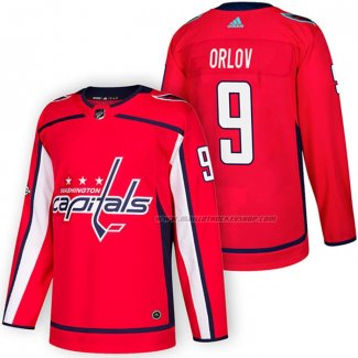 Maillot Hockey Washington Capitals Dmitry Orlov Authentique Domicile 2018 Rouge